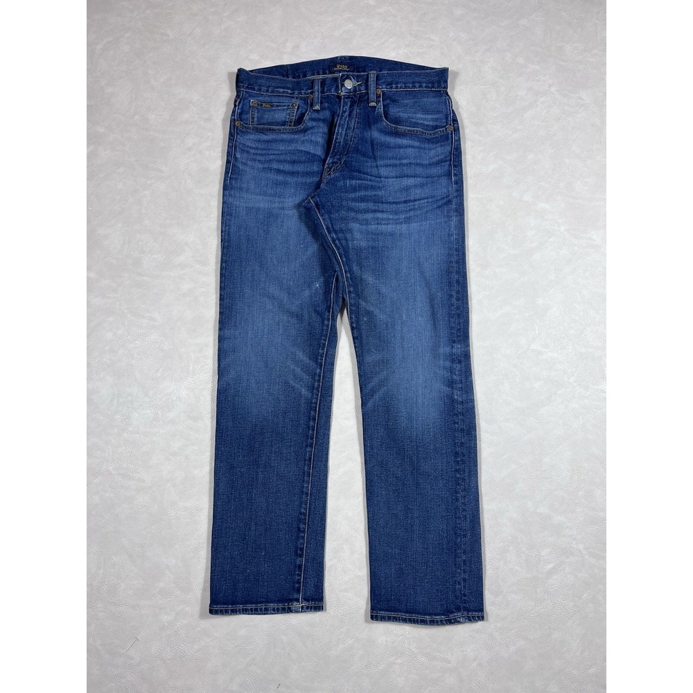 Polo Ralph Lauren Jeans Mens 30x30 Blue Denim Pants Hampton Relaxed Straight